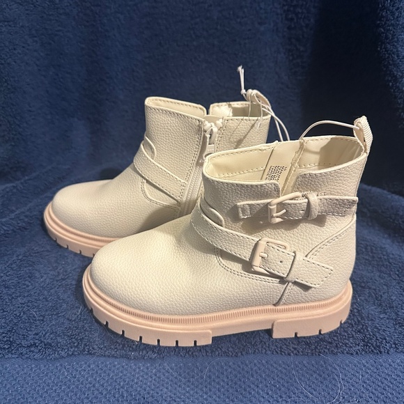 Toddler Evie Buckle Boots Cream - Picture 1 of 5